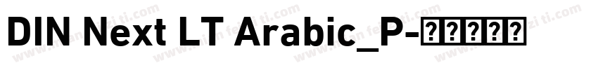 DIN Next LT Arabic_P字体转换
